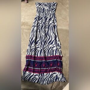 Stylish Zebra Print Skirt with Pink Accents